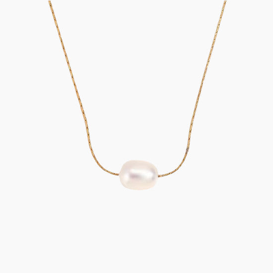 Колие със сладководна перла Морска капка