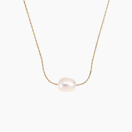 Колие със сладководна перла Морска капка