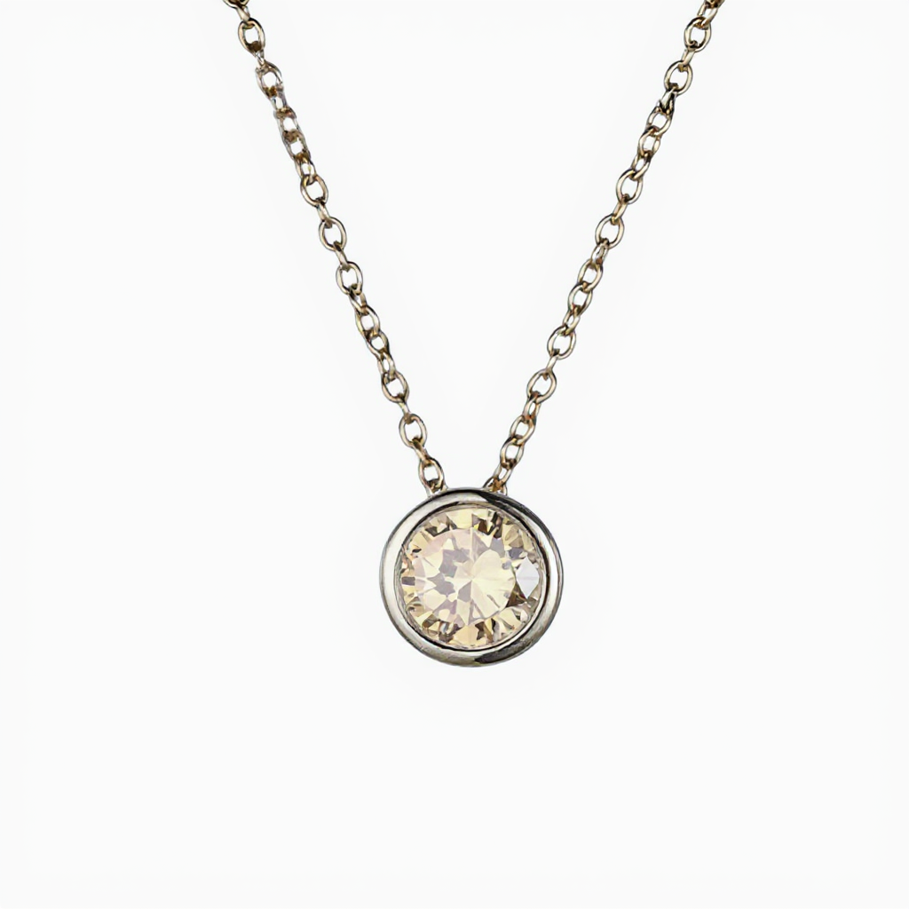 Колие с камък на месеца Близо до сърцето