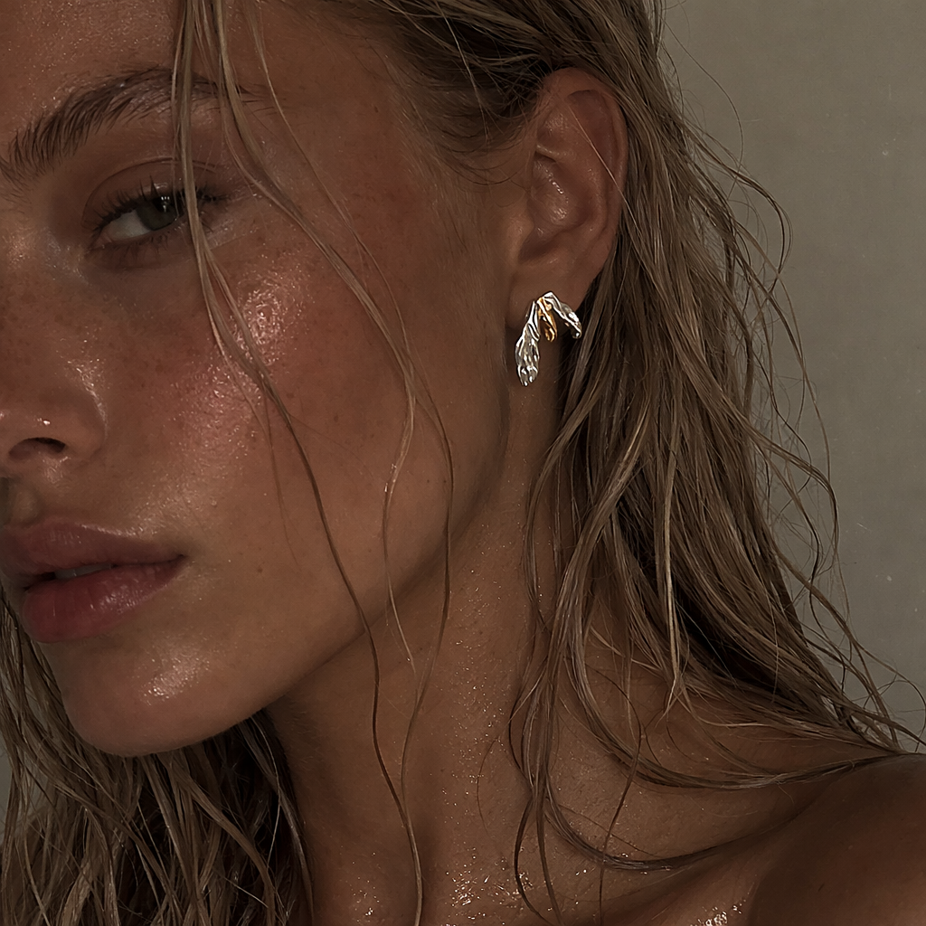 Asymmetric Lilium Earrings