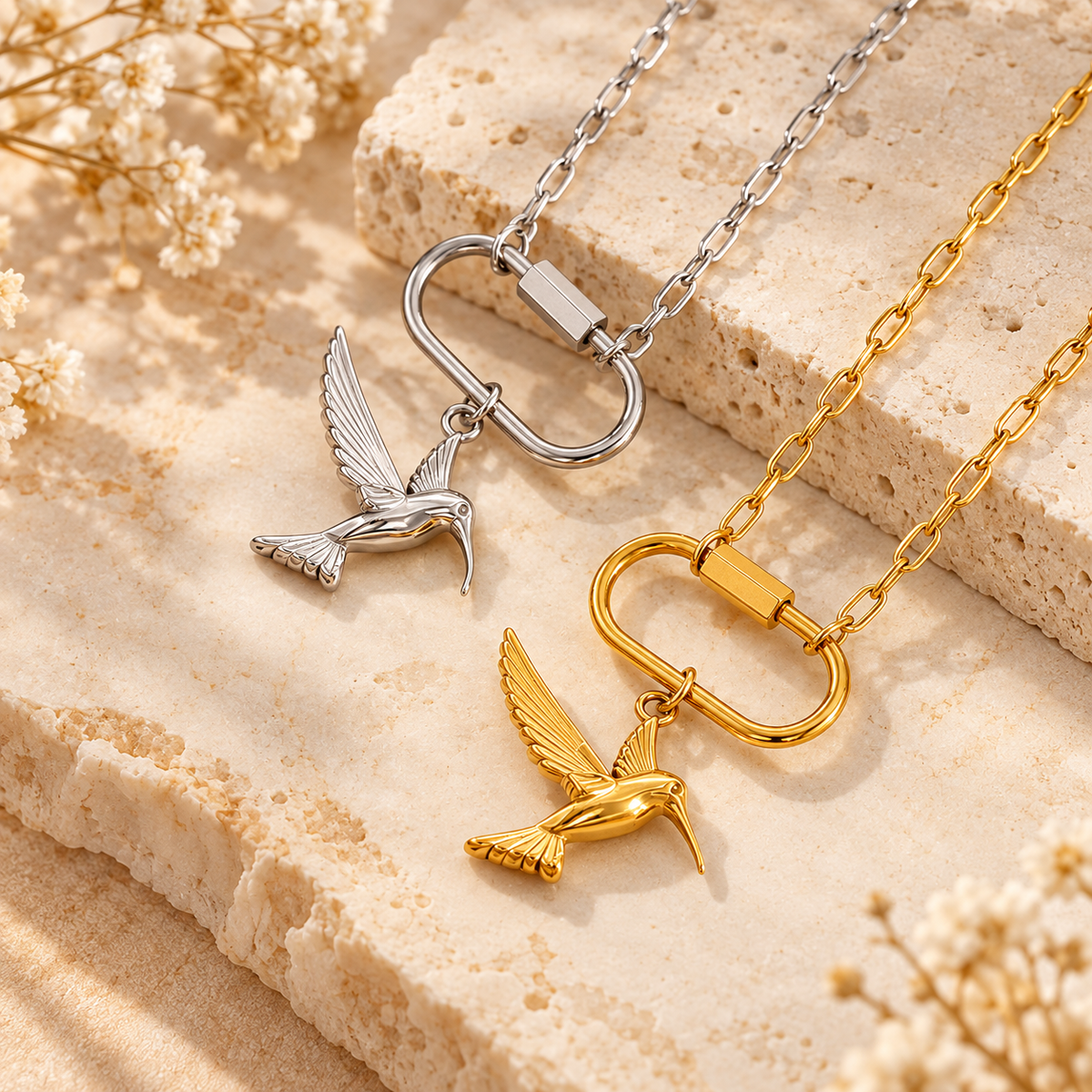 Hummingbird necklace