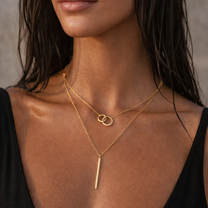 Zweiteilige Halskette Leia