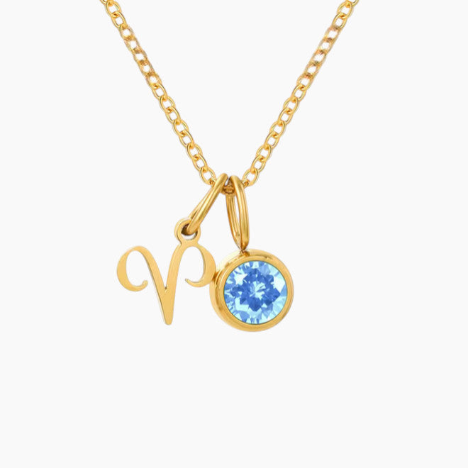 Колие Камъкът на моят месец + Зодия