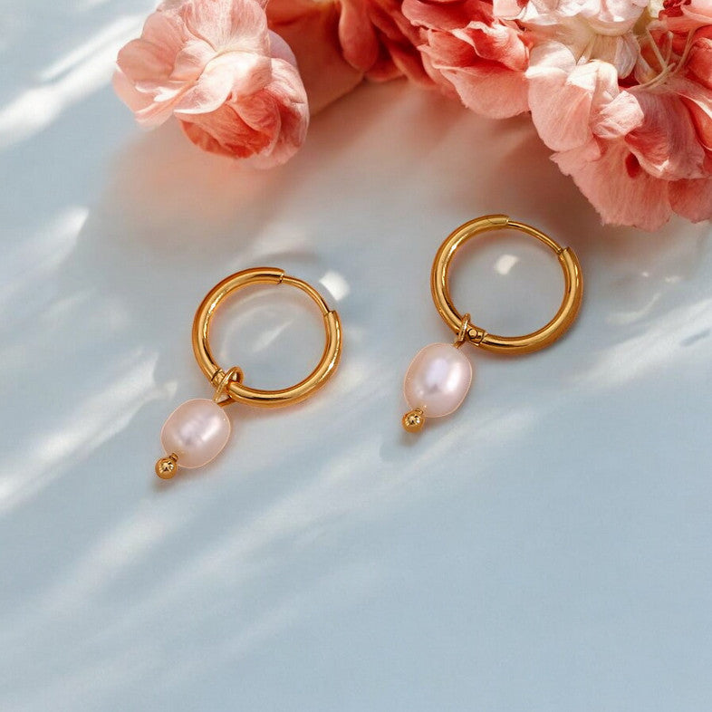 Обеци Серенити със Сладководни перли