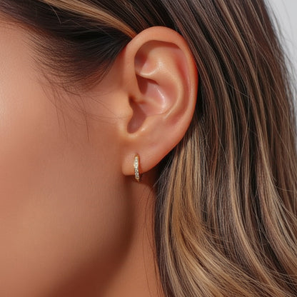 Обеци Халки с циркони