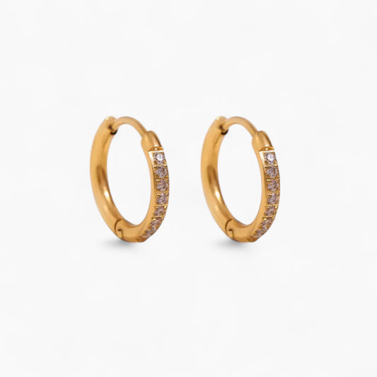 Обеци Халки с циркони