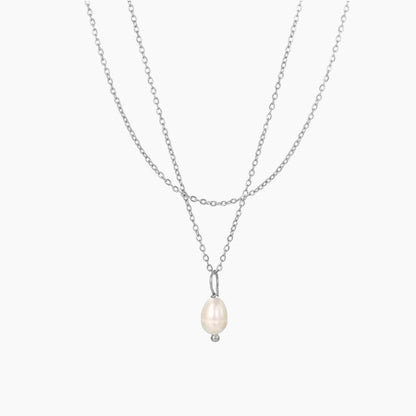 Двойно колие със сладководна перла Елара