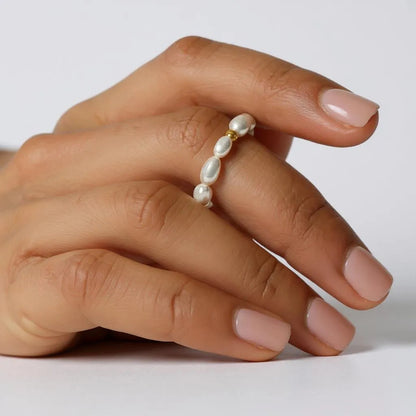 Пръстен Перлен акцент