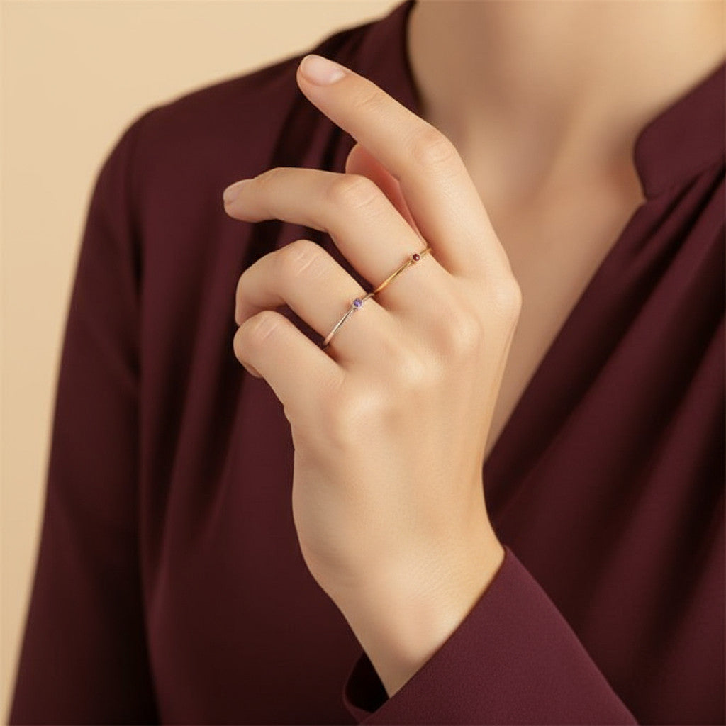 Мини Пръстен с рожден камък