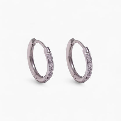 Обеци Халки с циркони