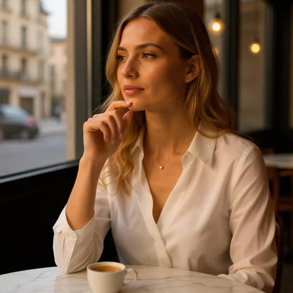 Колие с камък на месеца Близо до сърцето