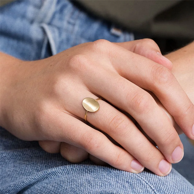 Пръстен Овален акцент