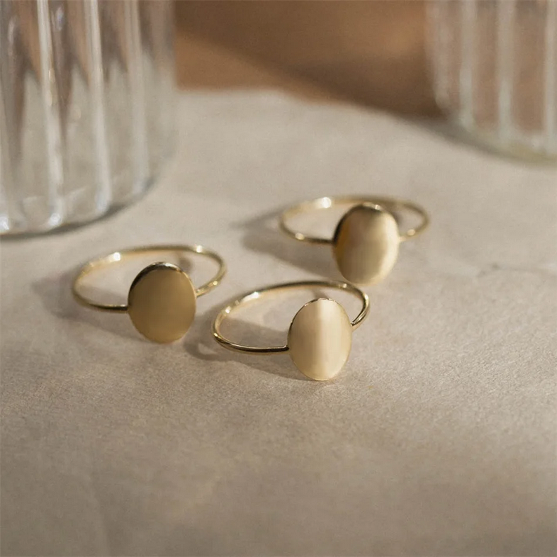 Пръстен Овален акцент