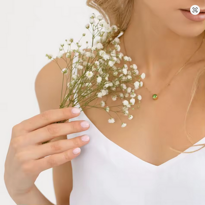 Колие с камък на месеца Близо до сърцето