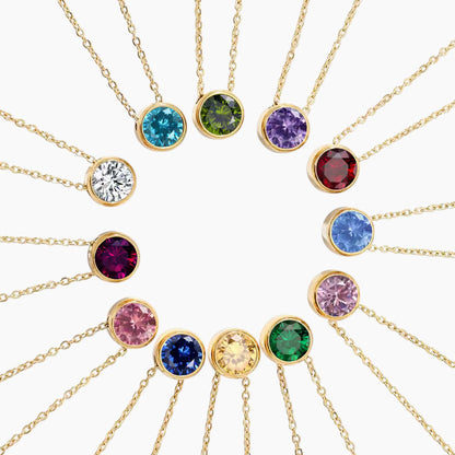 Колие с камък на месеца Близо до сърцето