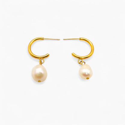 Обеци със сладководни перли Сутрешна роса