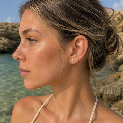 Asymmetric earrings Zara